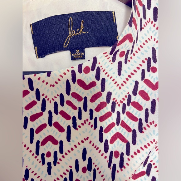 Jack by BB Dakota Geometric Dress with Back Cutout. Size 2. - Picture 3 of 5